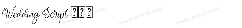Wedding Script字体转换